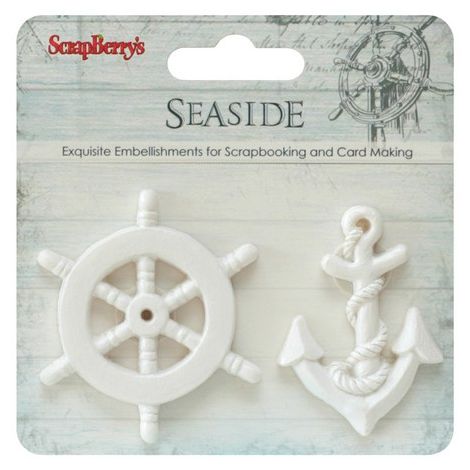 Ozdoby polimerowe Scrap Berry's Sea 1, 2szt